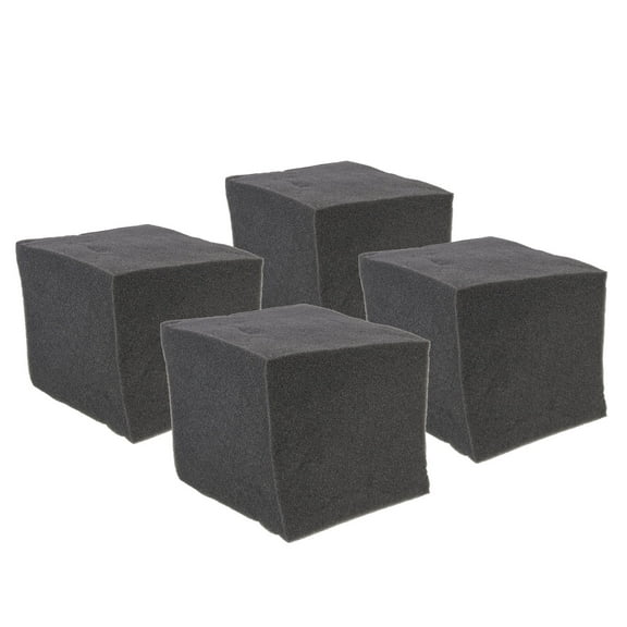 unbranded  4 Pcs Sound Insulation Cotton Soundproofing Foam Bass Diffuser Black
