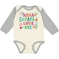 thumbnail image 3 of Inktastic Nana and Papa Love Me Girls Long Sleeve Baby Bodysuit, 3 of 5