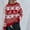 Red, variant on AOOCHASLIY 2023 Womens Sweater Women's Fashion Long Sleeves Christmas Crew Neck Loose Trend Tops Christmas Snowflake Blouse Knitted Sweater