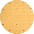 thumbnail image 1 of Ahgly Company Indoor Round Solid Brown Modern Area Rugs, 6' Round, 1 of 4