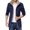 Blue, variant on Vedolay Men's Jacket Button Down Long Sleeve Soft Cardigan Blazer Jackets Black,L