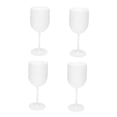 thumbnail image 4 of ifundom 4Pcs Plastic White Wine Goblets for Bar Restaurant Cocktail and Beverage Storage, 4 of 8