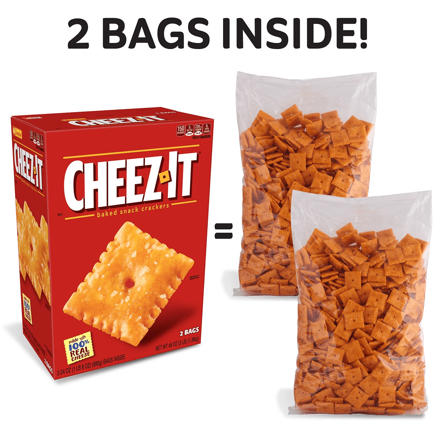 Cheez-It Original Crackers (24 oz., 2 pk.) pack of 2 - Walmart.com