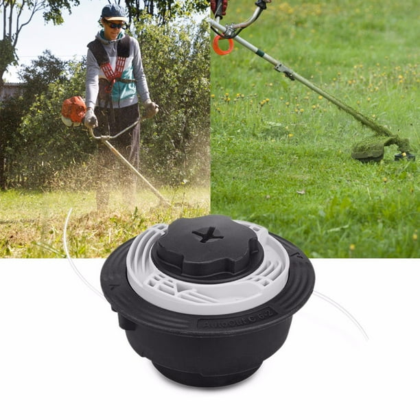Cabezal de corte AutoCut C6-2 para STIHL FS38 S40CE S45 S46 S50 Reemplazo de cortadora de césped de carga fácil | Plástico duradero de alta dureza | 120mm de diámetro | Se adapta a la línea de 2,0 mm