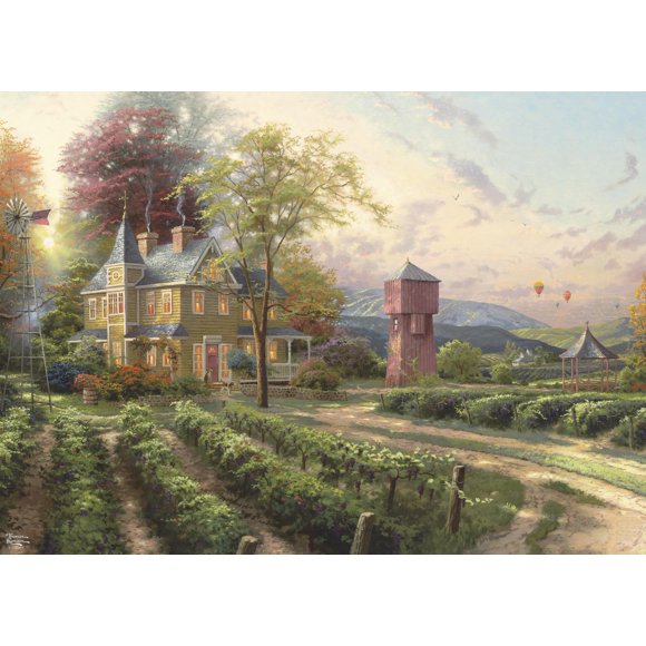 Rompecabezas Ceaco Thomas Kinkade Abundant Harvest 1000 piezas