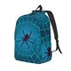 thumbnail image 1 of Balery Spider And Cobweb Mochila Clásica Impresa Básica para Viaje, Mochila Escolar Resistente al Agua, Mochila de Lona con Correas Ajustables-Medium, 1 of 5