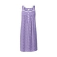 thumbnail image 6 of Aria Women's Sleeveless 100% Cotton Nightgown, Sizes XS-5X, 6 of 6