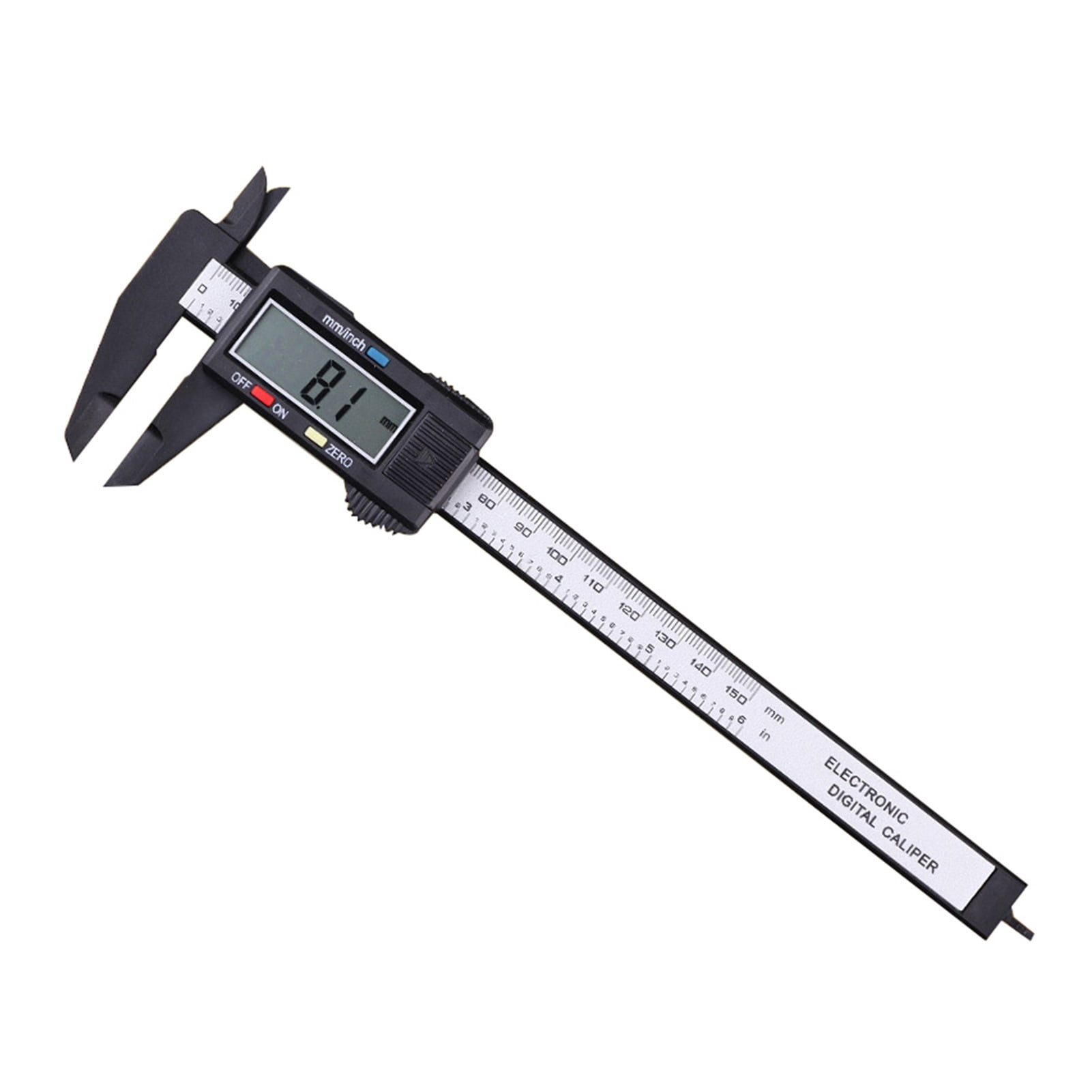 6inch LCD Digital 150mm Electronic Carbon Fiber Vernier Caliper Gauge Micrometer ,Easy to Operate