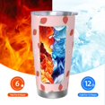 thumbnail image 6 of KLL Hand Drawn Strawberry Print 40oz Stainless Steel Insulated Car Cup with Spillproof Lid - Keep Your Drink Hot or Cold on the Go-Straw Three-piece Set, 6 of 8
