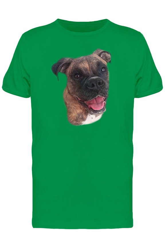 Boxer Dog Realistic Photo Tee Men's -Image by Shutterstock