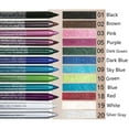 thumbnail image 2 of Gel Eyeliner Pencil Strong Pigmented Waterproof Easy To Color Waterproof Smudge Proof Long Lasting Colorful Eyeliner Pen, 2 of 6