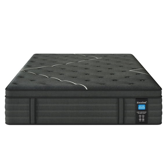 Slecofom Extra Firm Twin Mattress , 14 Inch Twin Size Mattress, Memory Foam Hybrid with Extra Lumbar Support, Back Pain Relief&Cool Sleep, Firm Foam Encased Edge,Motion Isolation,Fiberglass-Free