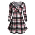 thumbnail image 1 of Camiseta Swing Talla Extra a Cuadros Rosegal  Mangas largas de talla grande, 1 of 5
