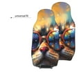 thumbnail image 6 of Yiaed Cool Cat With Sunglasses Print Car Seat Covers,Universal Auto Seats Protector Fits for Car,SUV Sedan,Truck,Automotive Seat Covers & Accessories(Two packs), 6 of 7