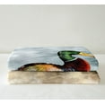 thumbnail image 3 of Duck Hunting Sherpa Blanket Mallard Duck Blanket, Watercolor Animal Throw Blanket for Chair Rustic Farmhouse Fleece Blanket, Colorful Duck Plush Blanket Modern Art Room Decorations Breathable, 3 of 6