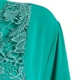 thumbnail image 4 of Womens Plus Size Clearance Women Ladies Large Size Button Lace V Neck Long Sleeve Shirt Blous, 4 of 4