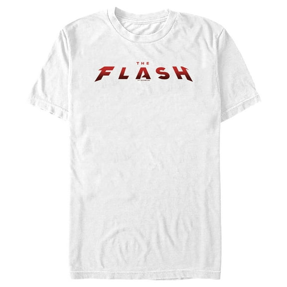 Men's The Flash Movie Official Logo  Graphic Tee White 3X Large