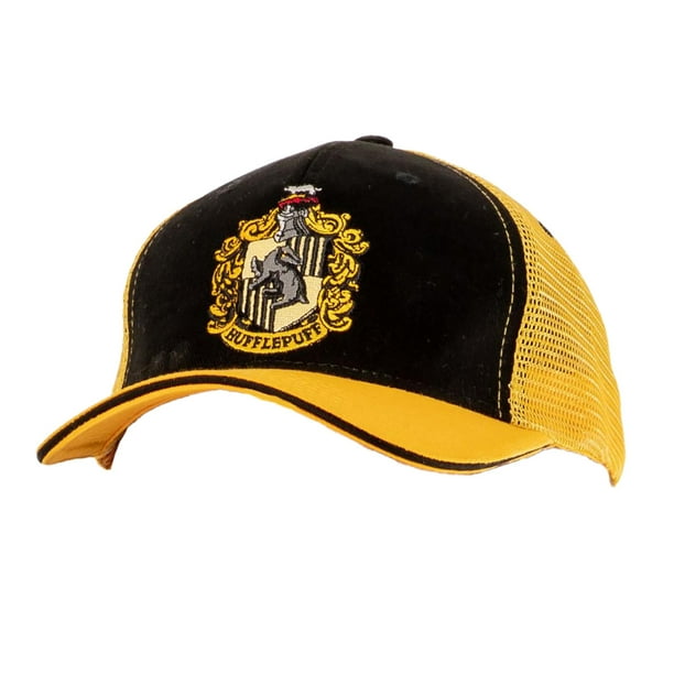 Harry Potter - Gorra Hufflepuff (Negro, Amarillo Mostaza)