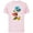 Soft Pink, variant on Disney Classic Minnie Mouse with Blue Bow - Short Sleeve Cotton T-Shirt for Adults - Customized-Athletic Heather