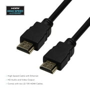 Refurbished ONN ONB17AV005E 15-Feet Gold-Plated High Speed 4K HDMI Cable, 2-pack