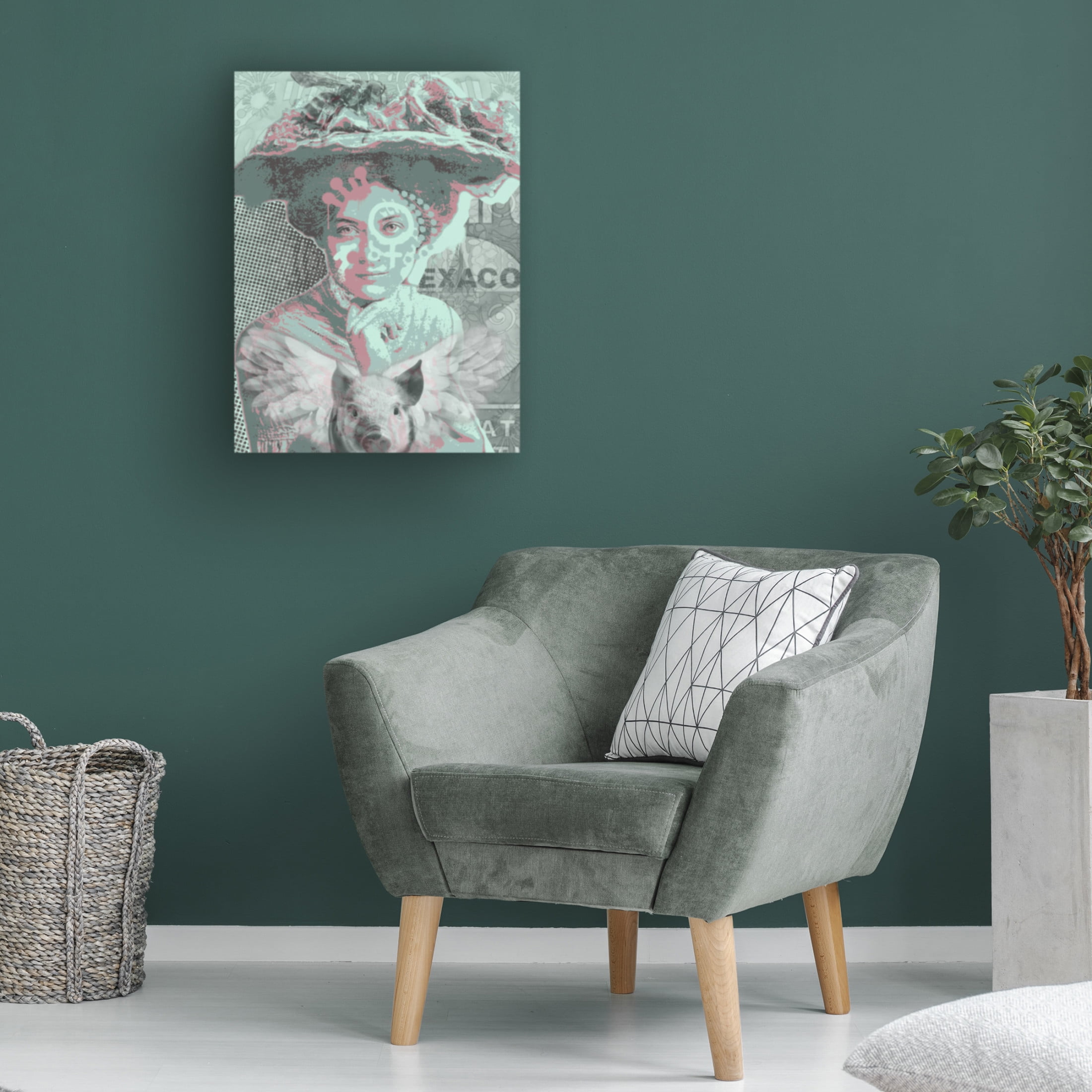 Canvas Wall Art - Dean Russo 'Sweetheart Of The Rodeo' Wall Art for Living Room, Bedroom, or Office Décor by Trademark Fine Art - 14 x 19 Inches