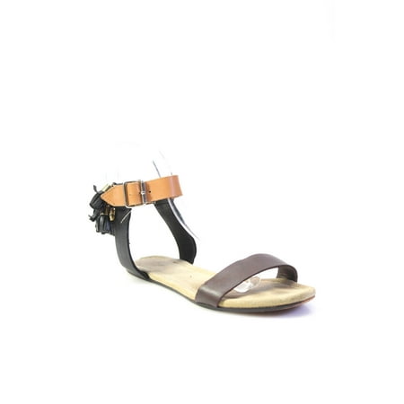 

Pre-owned|3.1 Phillip Lim Womens Brown Ankle Strap Tassel Embellished Sandals Shoes Size 5