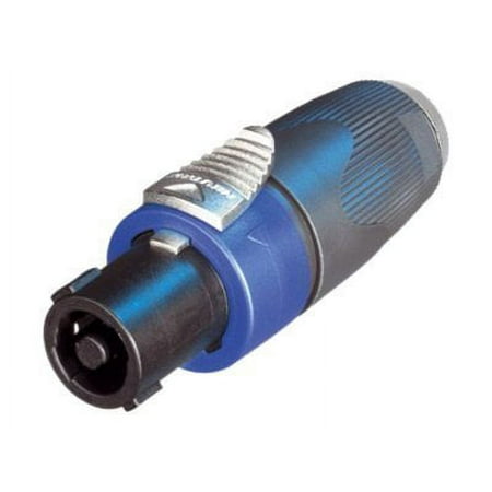 UPC: 0728736043671 | Hosa Technology Neutrik Speaker Adaptor  1/4 in TS to speakON – 1 x 6.35mm Female Audio – 1 x SpeakOn Male Audio
