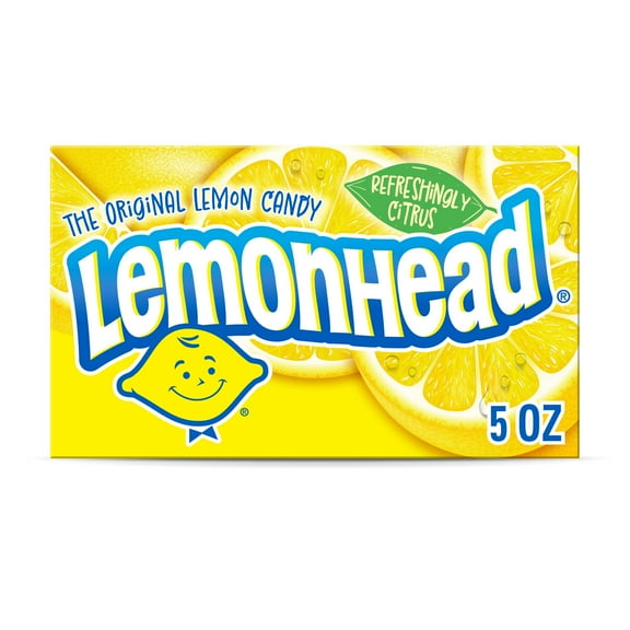 Lemonhead Hard Lemon Candy, Theater Box, 5 oz