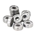 thumbnail image 1 of Bouclier d'Étanchéité Bimétallique Roulement Micro Rainure Profonde 5 Pcs R2ZZ 3.175x9.525x3.967mm ABEC-5 Roulements à Billes Rainure Profonde Rangée Unique, Facile à Utiliser, 1 of 3
