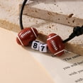 thumbnail image 3 of 20Pcs Football Bracelets, Team Game Number Bracelet, Sports Themed Bracelets, Adjustable Ball Charm Bracelets for Girls Boys Sports, 3 of 5