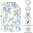 thumbnail image 3 of Dreamtimes Blue Yellow Floral Kitchen Towels, 18 x 28 Inch Super Soft and Absorbent Dish Cloths for Washing Dishes, 1 PCS Reusable Multi-Purpose Microfiber Hand Towels for Kitchen, 3 of 7