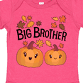 thumbnail image 4 of Inktastic Big Brother Pumpkins with Fall Leaves Boys Baby Bodysuit, 4 of 5