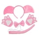 thumbnail image 1 of Conjunto de disfraz de animal, linda decoración, accesorios para fotos, disfraces creativos para mascaradas Conjunto de 3 piezas con guantes, 1 of 9