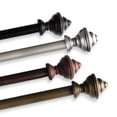 thumbnail image 1 of Central Design Products Steel 0.62" Modern Single Curtain Rod, Gold, 1 of 3