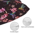thumbnail image 3 of KLL Humming Bird And Tropical Pillow Covers Envelope Closure,Super Soft and Cozy Fuzzy Fleece Pillow Case Cover 14"x20", 3 of 5