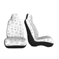 thumbnail image 3 of Pofeuu Snowflake Minimalist Print Automotive Car Seat Covers Flat Cloth Full Set Seat Covers,Car Seat Covers front seats for Cars Trucks and SUVs-1, 3 of 9