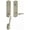 Multicolor, variant on Baldwin 85337056LENT Lifetime Satin Nickel Bethpage Single Cylinder Handleset