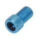 thumbnail image 2 of Naiovety Paquete de 5 adaptadores de válvula Conveniente para llevar Operación estilo tonto Colores surtidos Material premium Tapa Presta Presta a Ciclismo Azul claro Naiovety OD003468-07, 2 of 6
