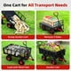 thumbnail image 3 of 880 lbs heavy - duty metal garden dump cart con removable steel mesh sides, utility yard cart para farm outdoor use, 3 of 6