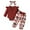 A#Floral Wine Red, variant on HWJAD Newborn Infant Baby Girl Clothes Outfits Rib Romper Floral Pants with Headband Fall Winter Clothing Set