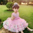 thumbnail image 1 of Vestido de princesa, vestido de malla hinchada de arcoíris, vestido infantil, vestido de actuación, 1 of 5