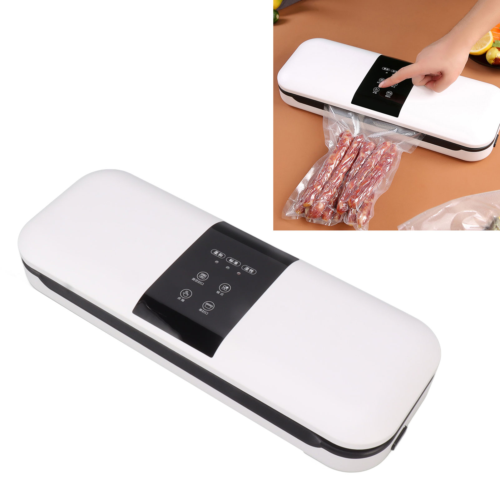 Automatic Sealing Machine, 100W Vacuum Sealer Food Vacuum Sealer Food
