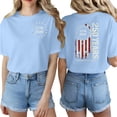 thumbnail image 4 of ibiyuan Usa 250th Anniversary Shirt Womens T Shirts Graphic Crew Neck 250 Anniversary Usa Short Sleeve Clothes Independence Day Funny Shirts Cute Tops for Women, 4 of 6
