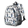 thumbnail image 2 of Police and Officer White Pattern Backpack for School, Cute School Bag with Adjustable Shoulder Straps and Padded Back, 15"x11.42"x5.5", 2 of 5