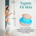 thumbnail image 3 of Asunby Soft Knee Cast Cover for Shower - Reusable Bandage Protector for Knee Surgery, Wounds & Burns - Fits 11.8" to 20.8" Circumference, 3 of 9