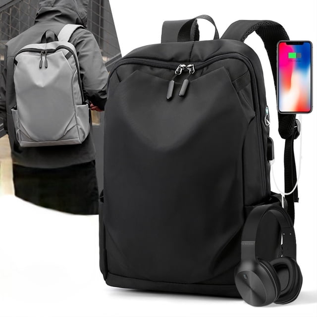 Xihbxyly Venta de Palets Mochila para Hombre de 17,3 Pulgadas con Carga Usb, Bolso Informal para Ordenador Portátil y Negocios