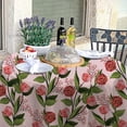 thumbnail image 4 of Dreamtimes 60"x60" Round Tablecloth, Tropical Flowers Plants with Branches Leaves Modern Table Cover for Home Decoration Washable Table Cloth for Dinner Picnic, 4 of 5