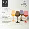 thumbnail image 3 of Viski Nouveau Wine Glasses for White and Red Wines, 22oz Set of 4, Daybreak, 3 of 5