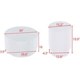 thumbnail image 2 of Round Coffee Table Set of 2, Modern Side Table Accent End Table, Circle Center Table Weather Resistant Tables for Indoor Outdoor Living Room Bedroom Apartment Gardern Balcony, White, 2 of 6