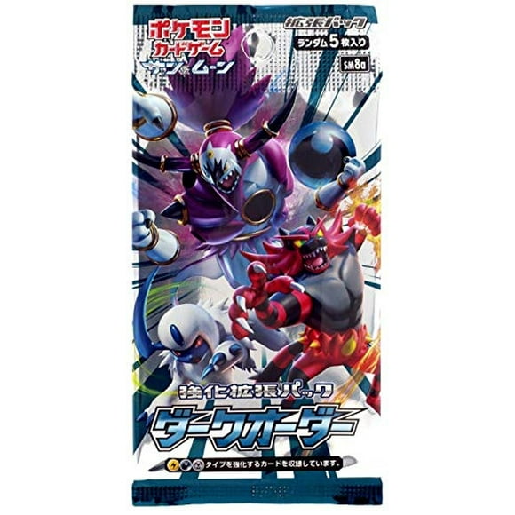 (1pack) Juego de cartas Pokémon Sun & Moon Dark Order Japanese.ver (5 cartas incluidas)